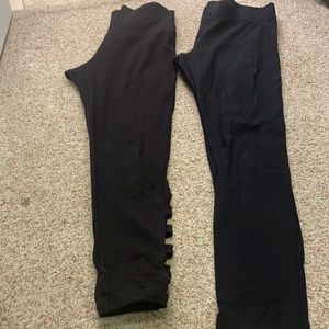2 Pack Black leggings